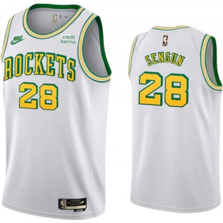 Maillot Basket Homme Houston Rockets Alperen Sengun 28 2022-23 Nike Classic Edition Blanc Swingman